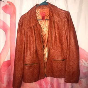 V Cristina Pleather Jacket